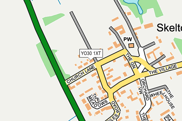 YO30 1XT map - OS OpenMap – Local (Ordnance Survey)