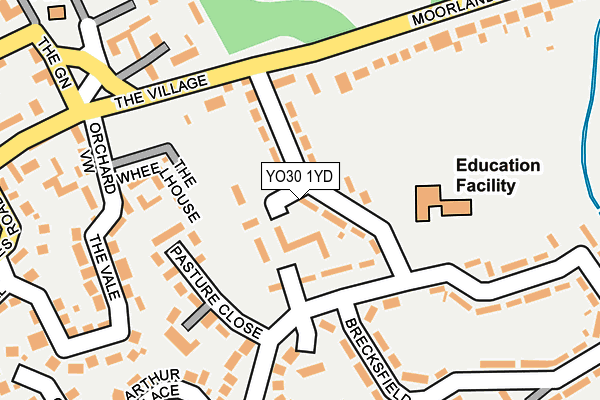YO30 1YD map - OS OpenMap – Local (Ordnance Survey)