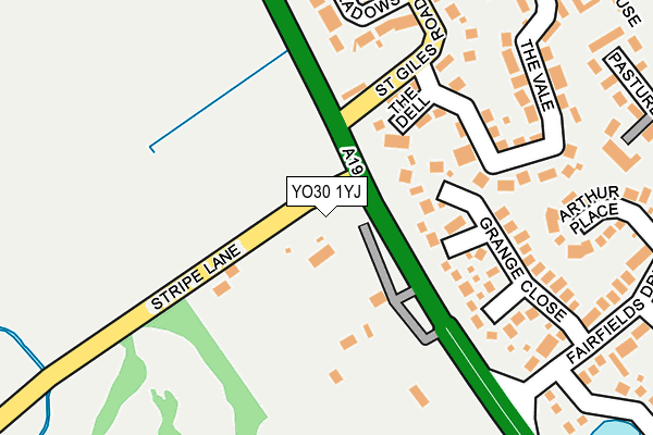 YO30 1YJ map - OS OpenMap – Local (Ordnance Survey)