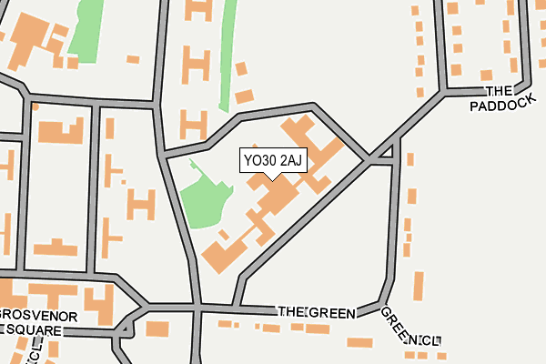 YO30 2AJ map - OS OpenMap – Local (Ordnance Survey)