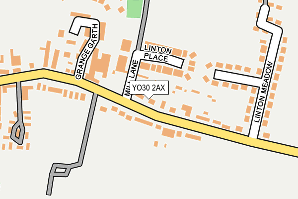 YO30 2AX map - OS OpenMap – Local (Ordnance Survey)