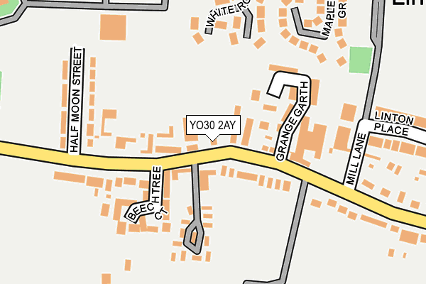 YO30 2AY map - OS OpenMap – Local (Ordnance Survey)