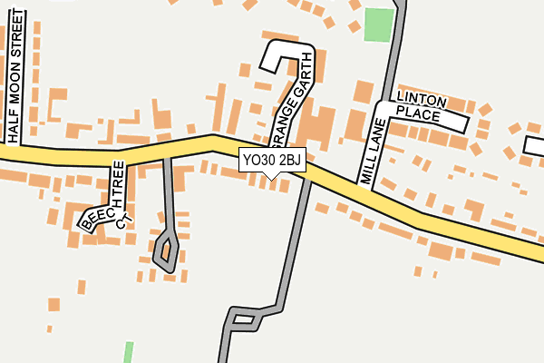 YO30 2BJ map - OS OpenMap – Local (Ordnance Survey)