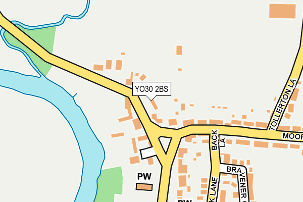 YO30 2BS map - OS OpenMap – Local (Ordnance Survey)