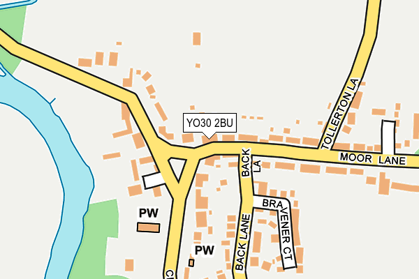 YO30 2BU map - OS OpenMap – Local (Ordnance Survey)