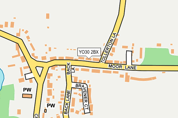 YO30 2BX map - OS OpenMap – Local (Ordnance Survey)