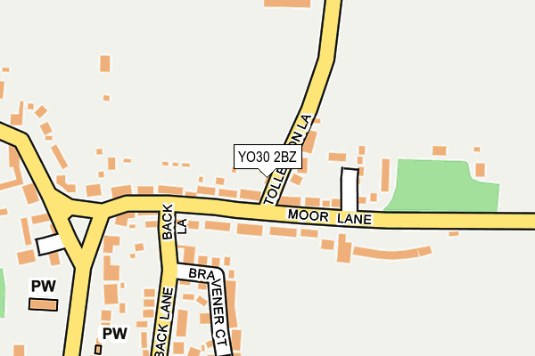 YO30 2BZ map - OS OpenMap – Local (Ordnance Survey)