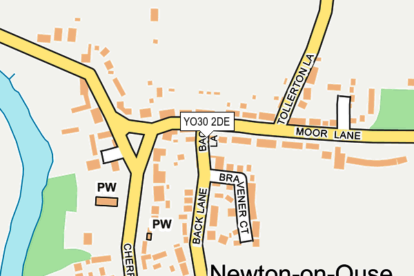 YO30 2DE map - OS OpenMap – Local (Ordnance Survey)