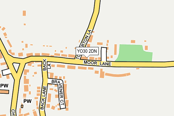 YO30 2DN map - OS OpenMap – Local (Ordnance Survey)