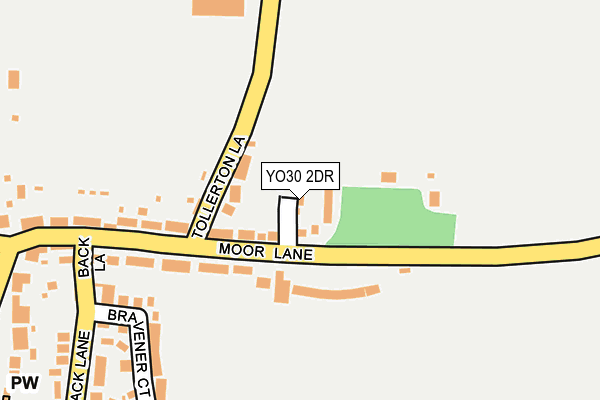 YO30 2DR map - OS OpenMap – Local (Ordnance Survey)