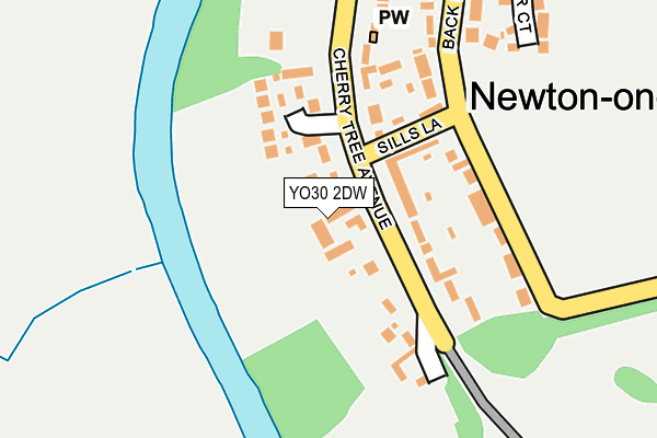 YO30 2DW map - OS OpenMap – Local (Ordnance Survey)
