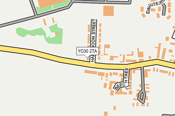 YO30 2TA map - OS OpenMap – Local (Ordnance Survey)
