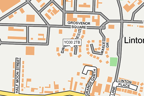 YO30 2TB map - OS OpenMap – Local (Ordnance Survey)