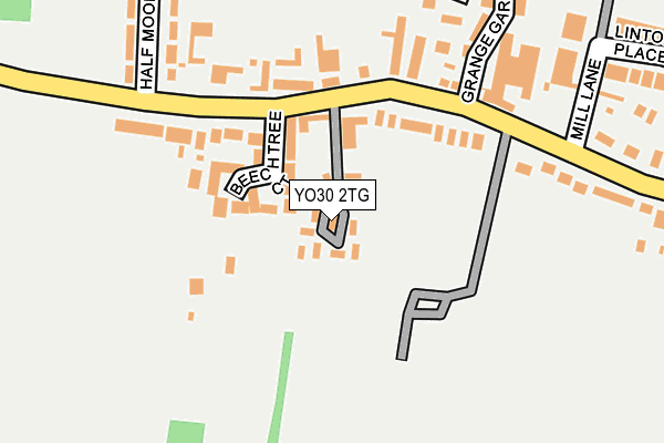 YO30 2TG map - OS OpenMap – Local (Ordnance Survey)