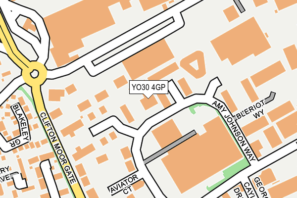 YO30 4GP map - OS OpenMap – Local (Ordnance Survey)