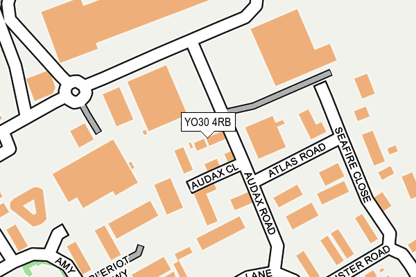 YO30 4RB map - OS OpenMap – Local (Ordnance Survey)