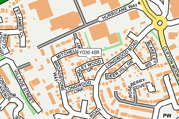 YO30 4SR map - OS OpenMap – Local (Ordnance Survey)