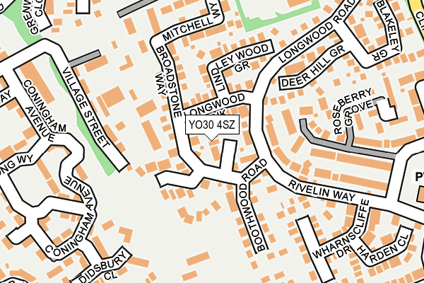 YO30 4SZ map - OS OpenMap – Local (Ordnance Survey)