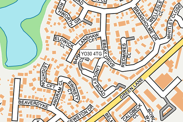 YO30 4TG map - OS OpenMap – Local (Ordnance Survey)