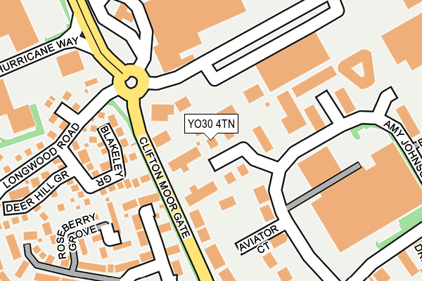 YO30 4TN map - OS OpenMap – Local (Ordnance Survey)