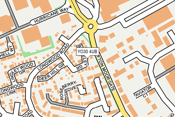 YO30 4UB map - OS OpenMap – Local (Ordnance Survey)