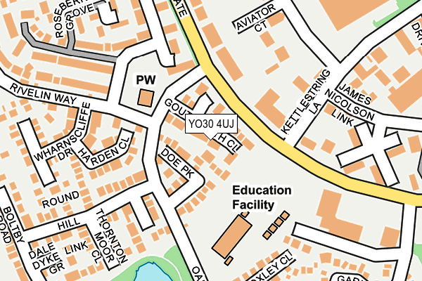 YO30 4UJ map - OS OpenMap – Local (Ordnance Survey)