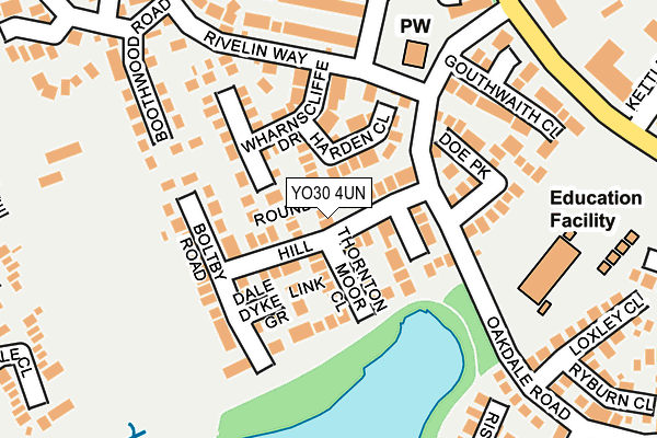 YO30 4UN map - OS OpenMap – Local (Ordnance Survey)