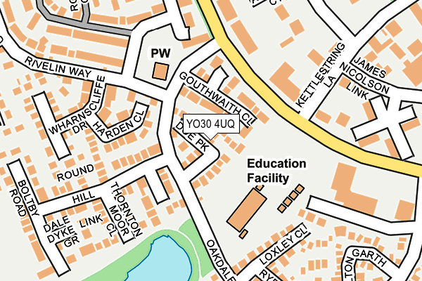 YO30 4UQ map - OS OpenMap – Local (Ordnance Survey)