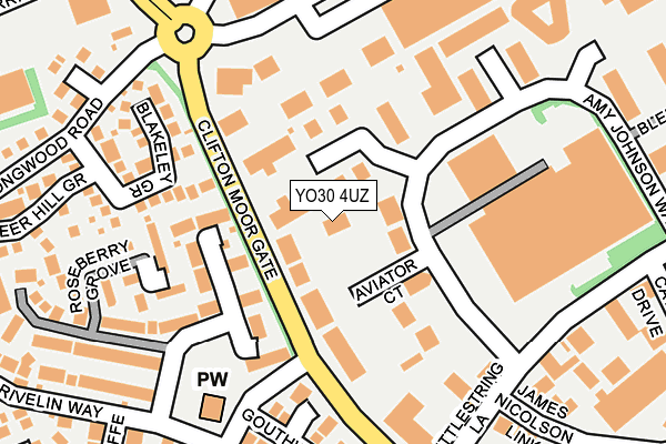YO30 4UZ map - OS OpenMap – Local (Ordnance Survey)