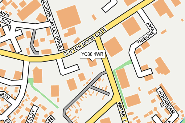 YO30 4WR map - OS OpenMap – Local (Ordnance Survey)