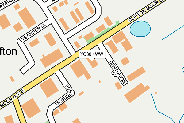 YO30 4WW map - OS OpenMap – Local (Ordnance Survey)