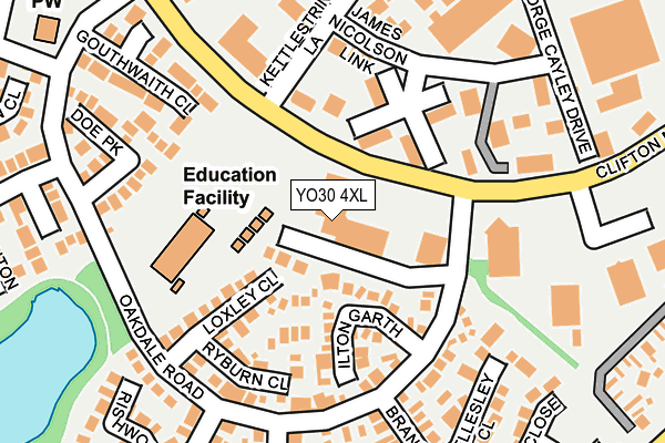 YO30 4XL map - OS OpenMap – Local (Ordnance Survey)