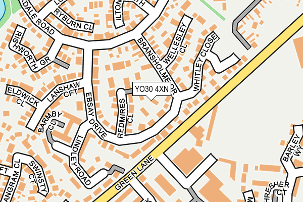 YO30 4XN map - OS OpenMap – Local (Ordnance Survey)