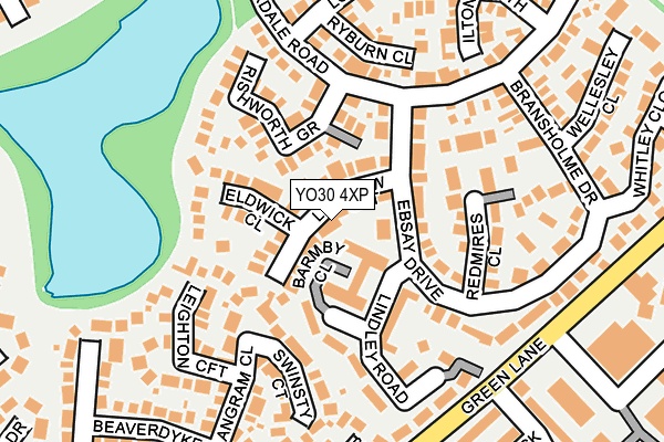 YO30 4XP map - OS OpenMap – Local (Ordnance Survey)