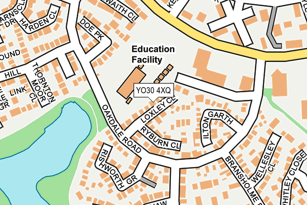 YO30 4XQ map - OS OpenMap – Local (Ordnance Survey)