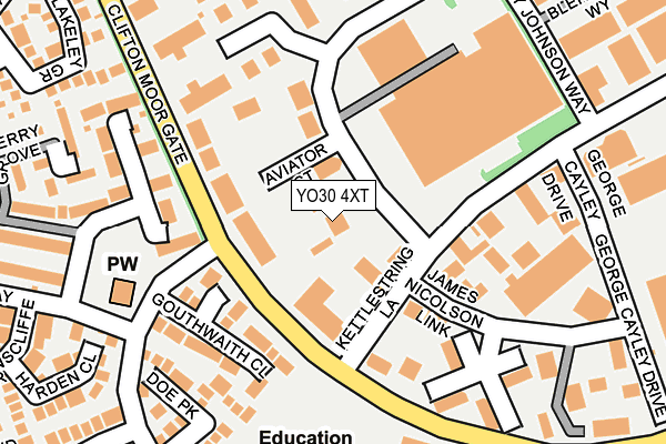 YO30 4XT map - OS OpenMap – Local (Ordnance Survey)