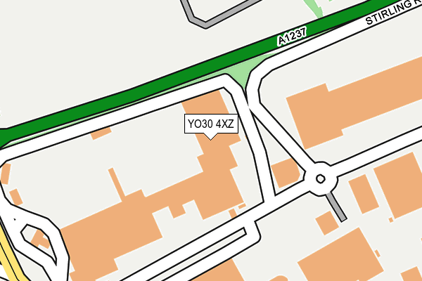 YO30 4XZ map - OS OpenMap – Local (Ordnance Survey)