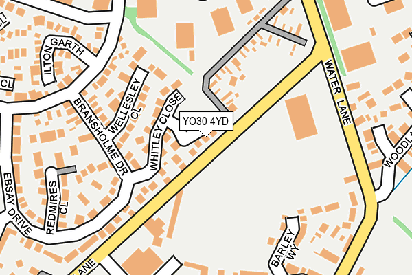 YO30 4YD map - OS OpenMap – Local (Ordnance Survey)