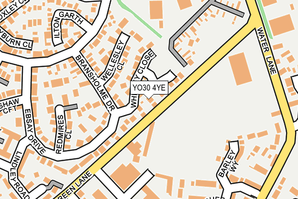 YO30 4YE map - OS OpenMap – Local (Ordnance Survey)
