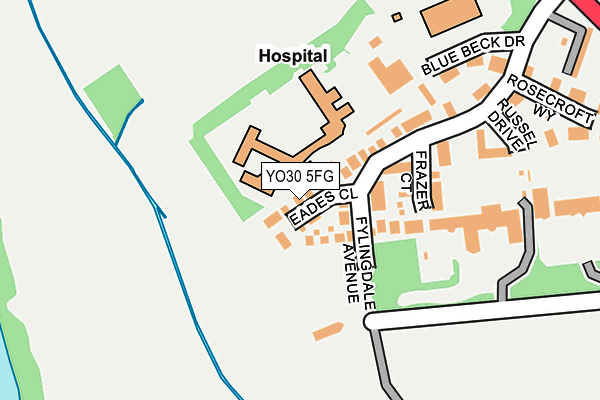 YO30 5FG map - OS OpenMap – Local (Ordnance Survey)