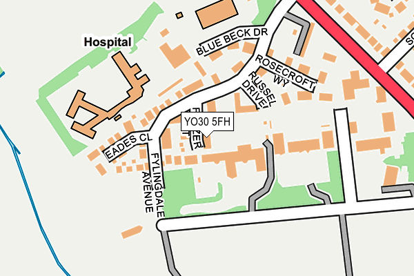 YO30 5FH map - OS OpenMap – Local (Ordnance Survey)