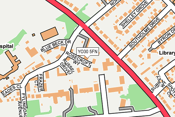 YO30 5FN map - OS OpenMap – Local (Ordnance Survey)