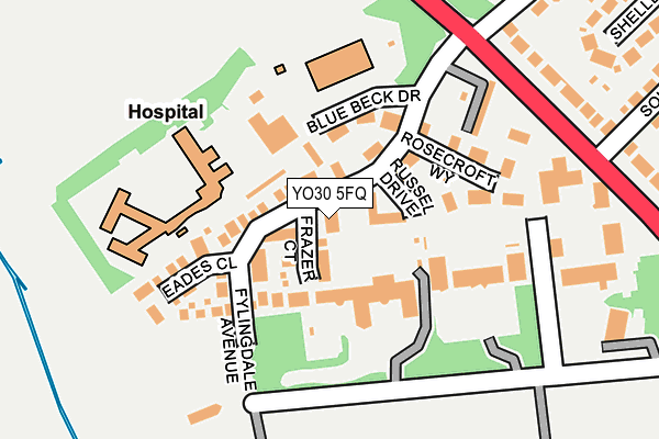 YO30 5FQ map - OS OpenMap – Local (Ordnance Survey)