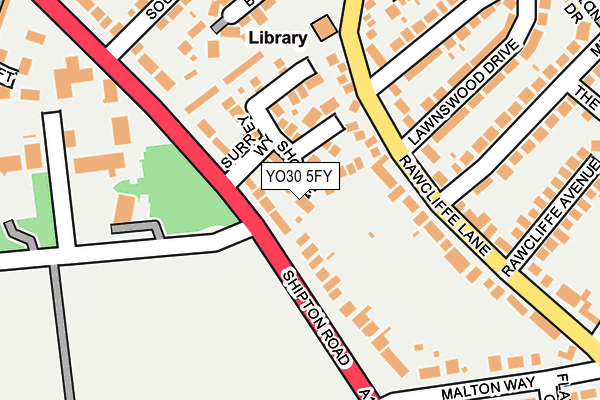 YO30 5FY map - OS OpenMap – Local (Ordnance Survey)