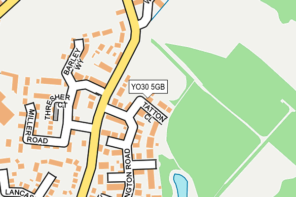 YO30 5GB map - OS OpenMap – Local (Ordnance Survey)