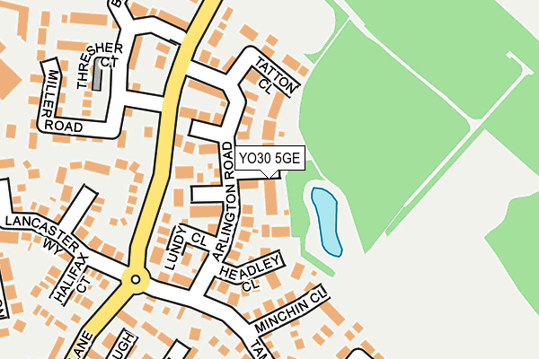 YO30 5GE map - OS OpenMap – Local (Ordnance Survey)