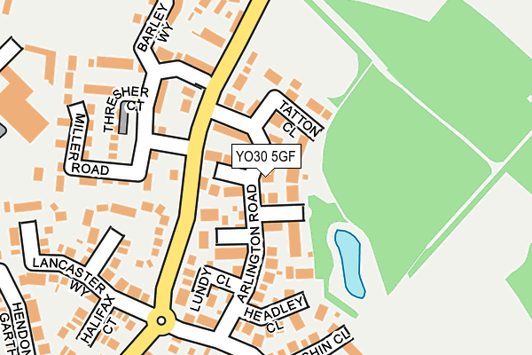 YO30 5GF map - OS OpenMap – Local (Ordnance Survey)