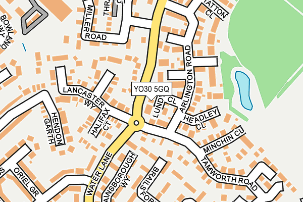 YO30 5GQ map - OS OpenMap – Local (Ordnance Survey)