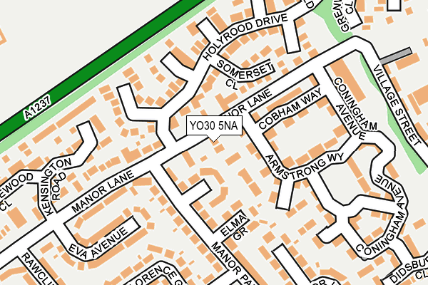 YO30 5NA map - OS OpenMap – Local (Ordnance Survey)