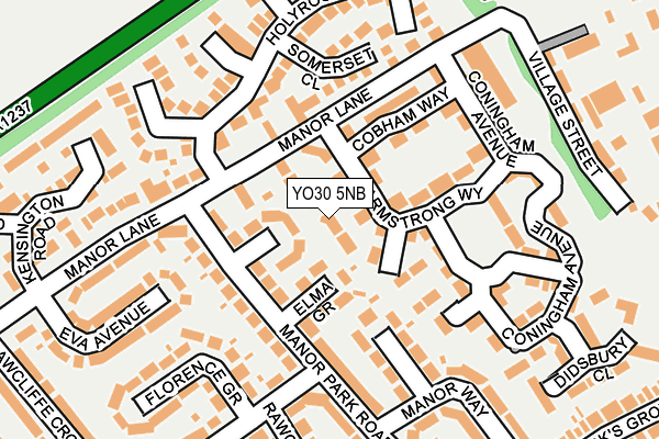 YO30 5NB map - OS OpenMap – Local (Ordnance Survey)